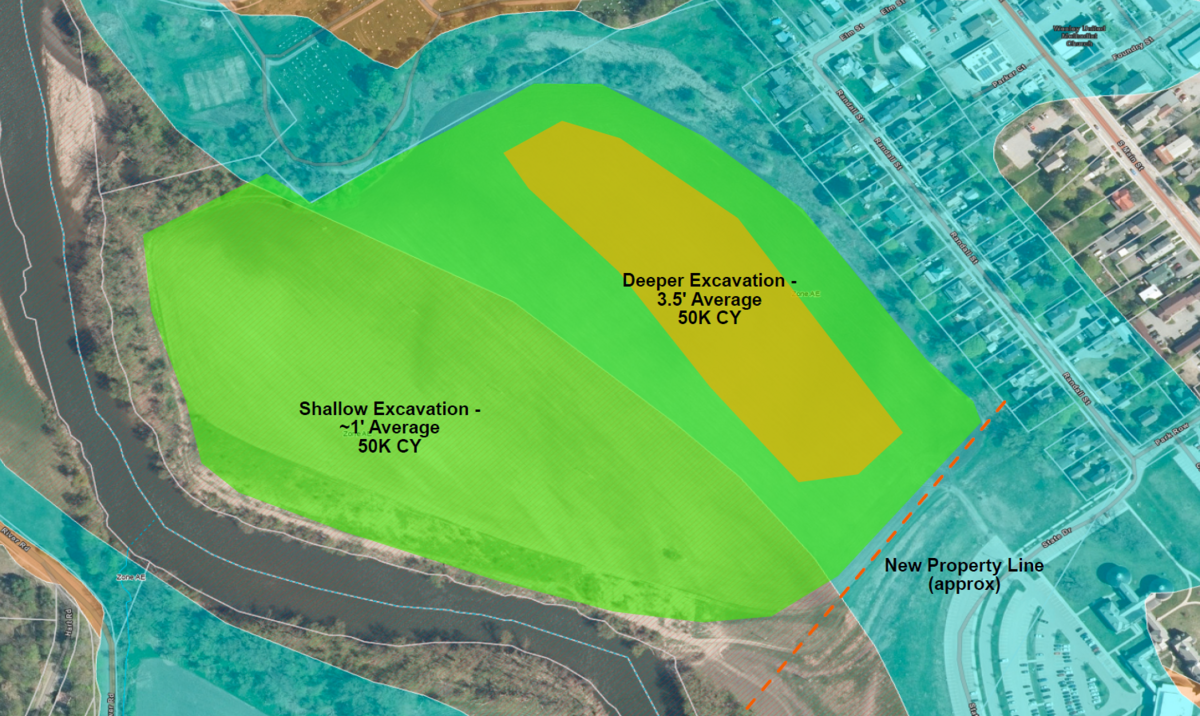 Randall Meadow excavation map